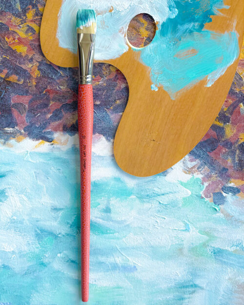 No.12 Flat Artist Paint Brushes Pro Hart Swagger