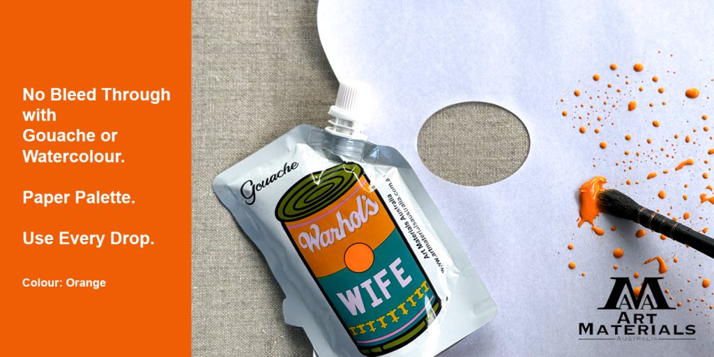 Paper Palette with Warhol's Wife Gouache Paint Art Materials Australia