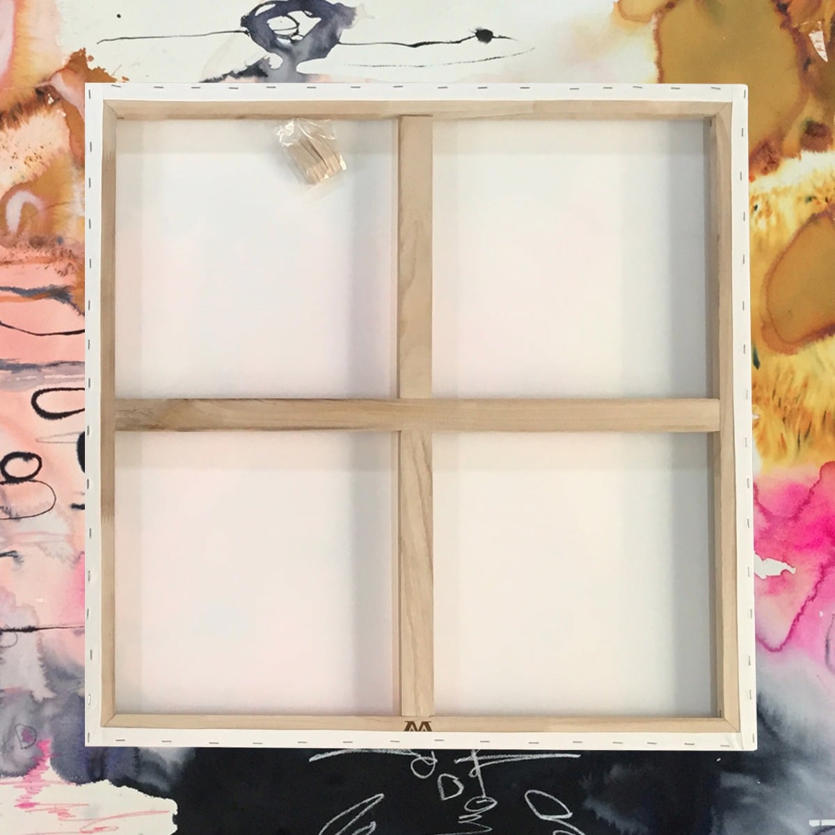 30x30" Watercolour Stretched Blank Canvas - Image 2