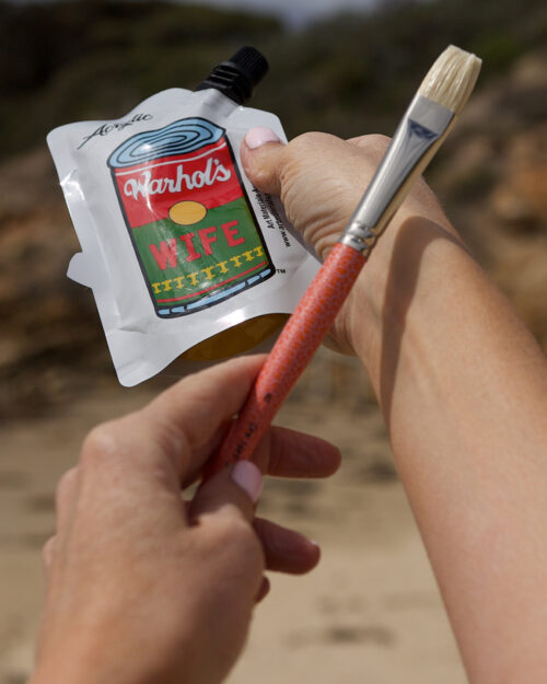 No.8 Flat Artist Paint Brushes Art Materials Australia