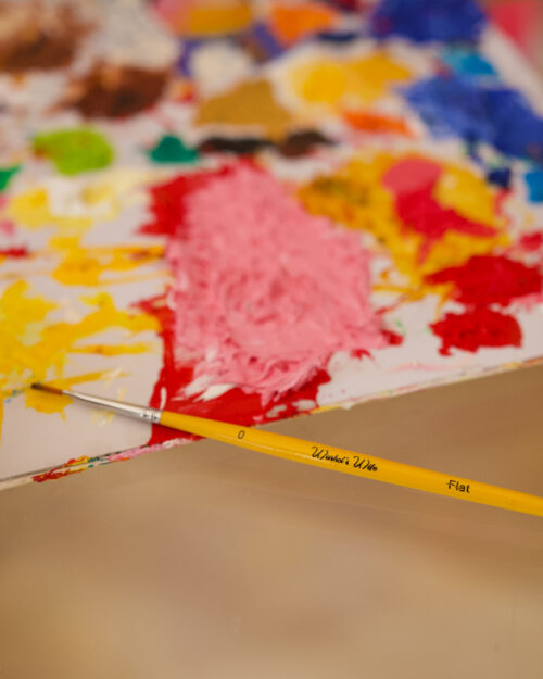 Detail Paint Brushes Warhol's Wife Art Materials