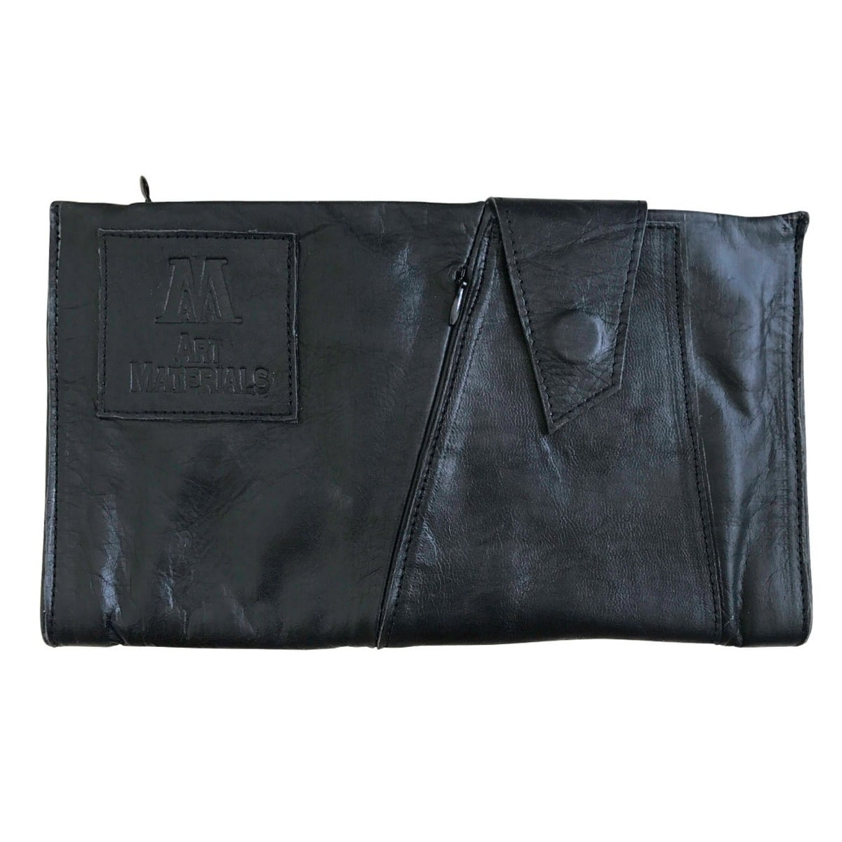 Starry Night Art Satchel in Black Leather Closed