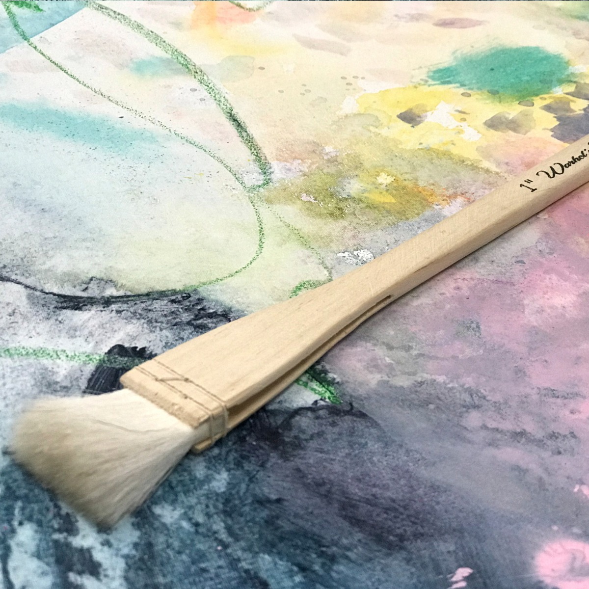 1 inch Hake Brush Warhol's Wife - Image 8