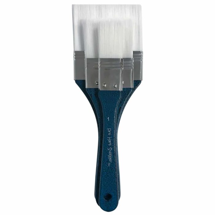 3pc 3" 2" & 1" Nylon Paintbrushes Pro Hart Swagger - Image 7