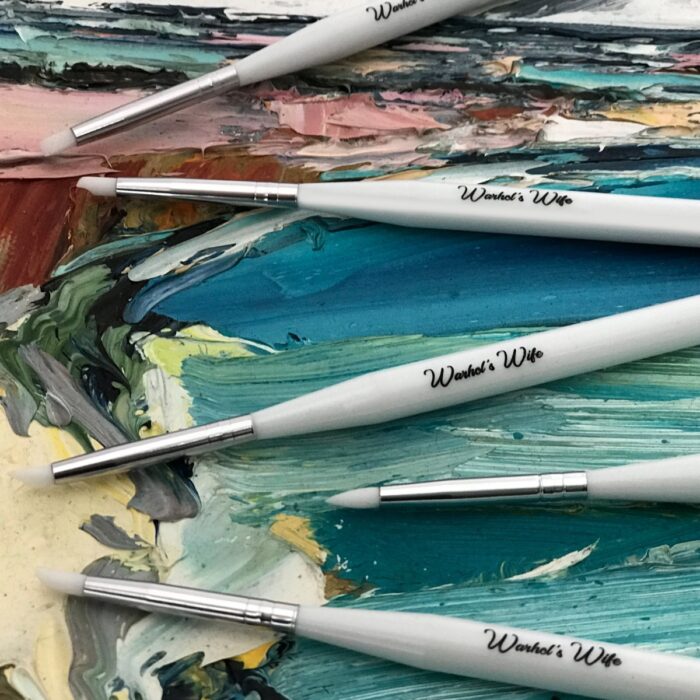 Soft Silicone Paintbrushes 5pc Warhol’s Wife White - Image 4
