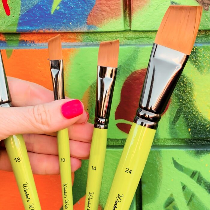 No.2 Angle Artist Paint Brushes Warhol's Wife - Image 2