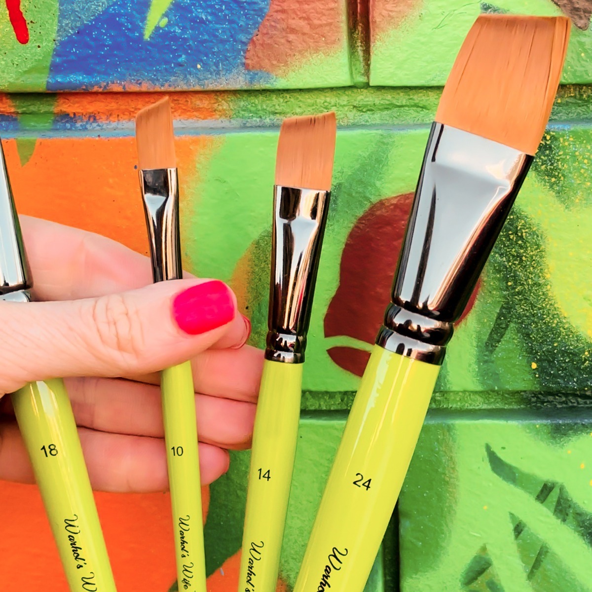 Angle Head Paintbrushes Warhol's Wife Art Materials Australia