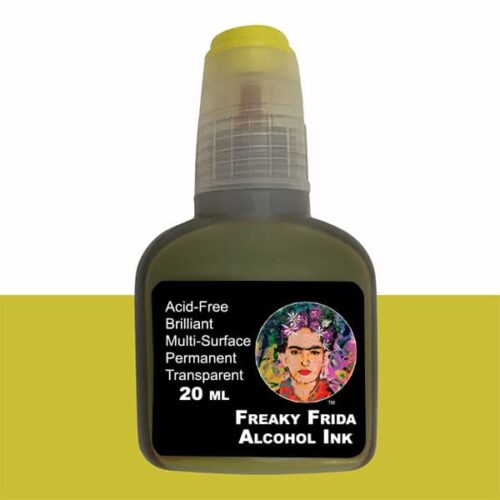 Golden Circle Pineapple Alcohol Ink Freaky Frida