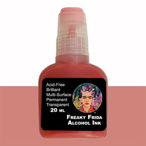Coral Alcohol Ink Freaky Frida