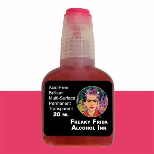 Hot Pink Alcohol Ink Freaky Frida