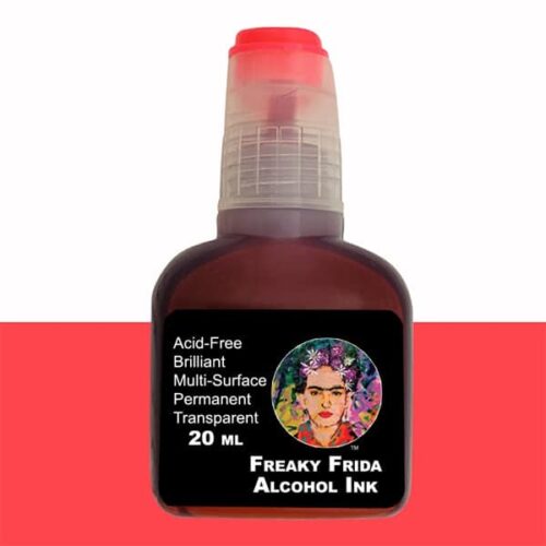 Fluro Coral Red Alcohol Ink Freaky Frida
