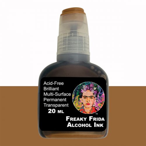 Brown Alcohol Ink Freaky Frida