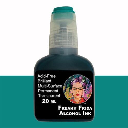 Green Alcohol Ink Freaky Frida