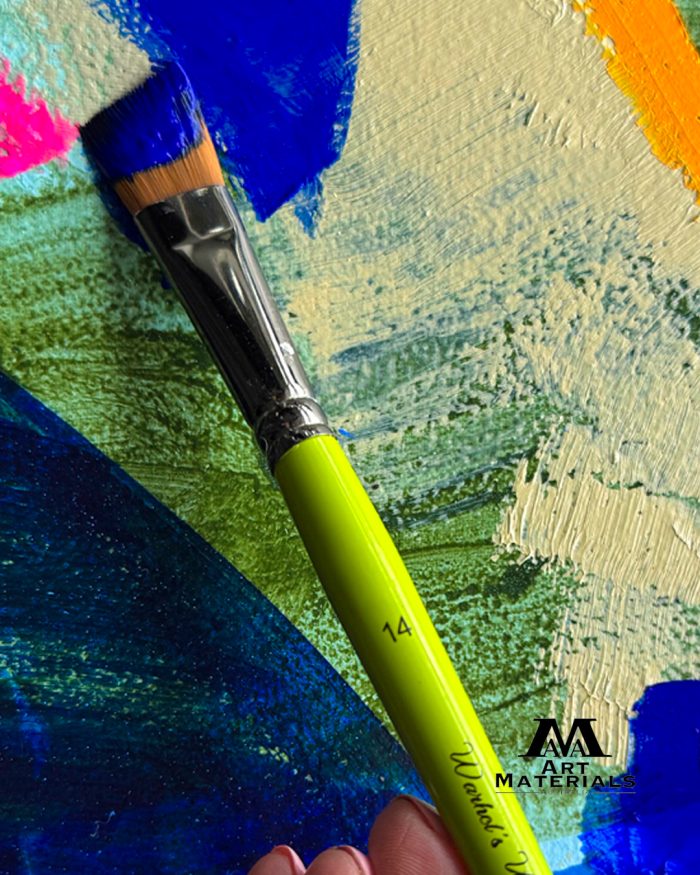 Angle Art Paint Brush Set Brush in Action Art Materials Australia