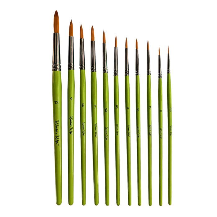 Set of round paintbrushes by Warhol's Wife Art Materials Australia