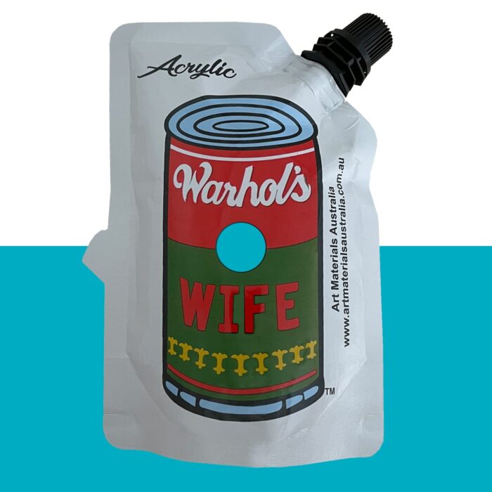 Turquoise Acrylic Paint Warhol's Wife