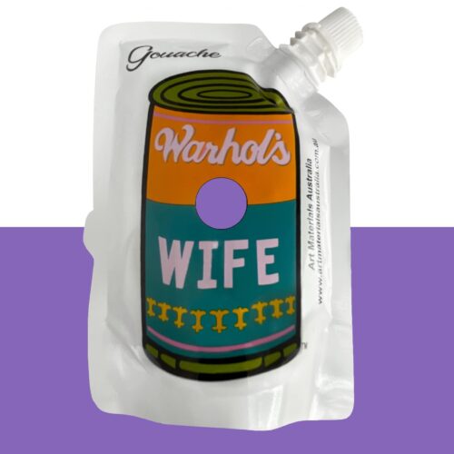 Pale Purple Gouache Paint Warhol's Wife