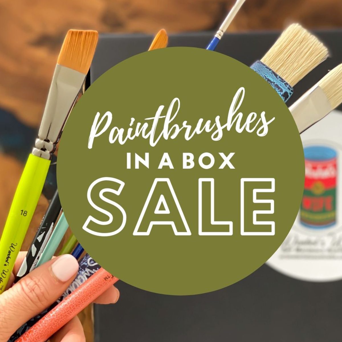 Paintbrushes in a Box Acrylic and Oil Brushes Art Materials