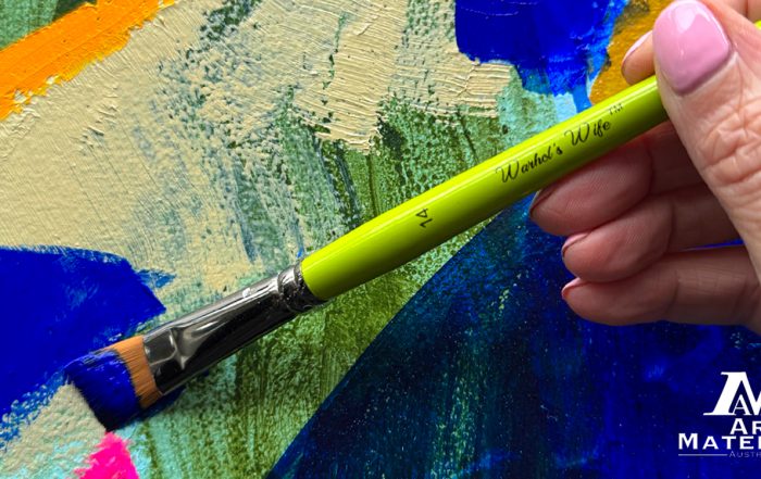 Art Paint Brush - Angle Head Art Materials Australia