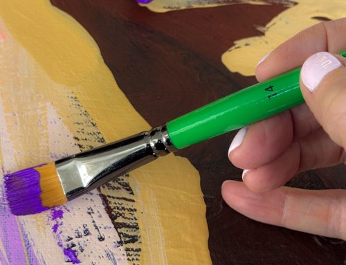 The Strength of Precision: The Long Flat Paint Brush