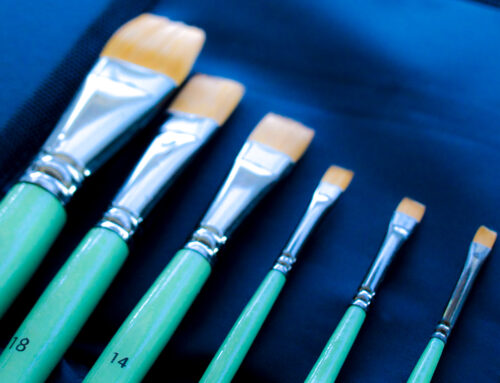 Short Flat Paintbrushes