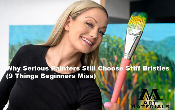 Flat Hog Bristle Paint Brushes Art Materials Australia