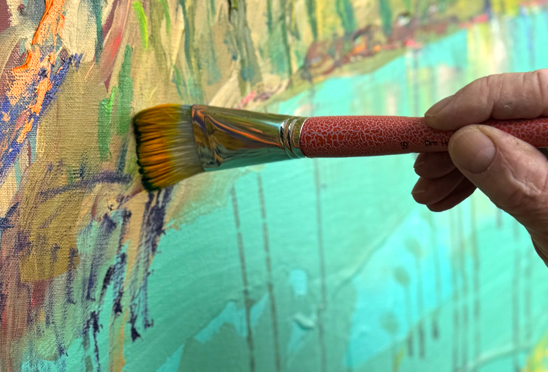 Flat Hog Bristle Paint Brushes by Pro Hart Swagger Art Materials Australia