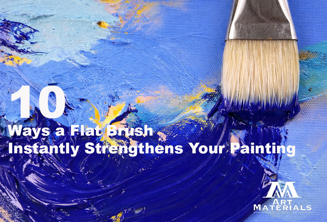 Flat Hog Paint Brush Art Materials Australia