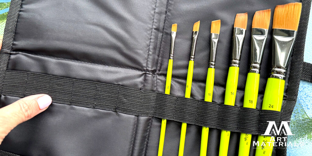 Angled Paint Brushes for Clean Edges Set Art Materials Australia