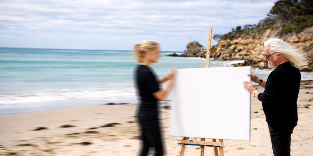 Abstract Paint Brush Techniques Abstract Landscape Art Materials