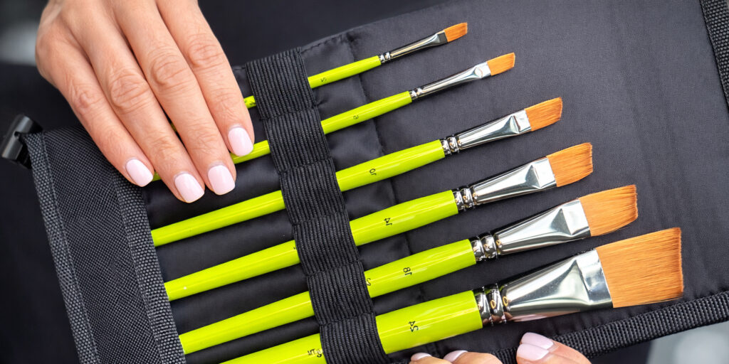 Paint Brushes Angle Head Art Materials Australia