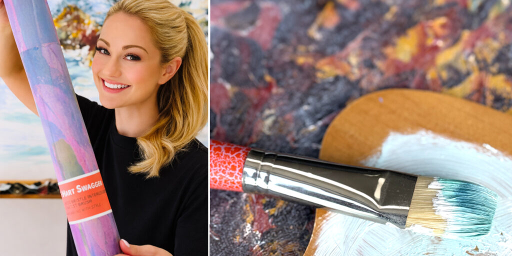 Hog Bristle Paint Brush Set Art Materials Australia